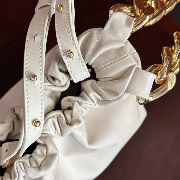 Gorgeous! Like New DeMellier Cream Leather Chain Bucket Bag - Picture 12 of 12